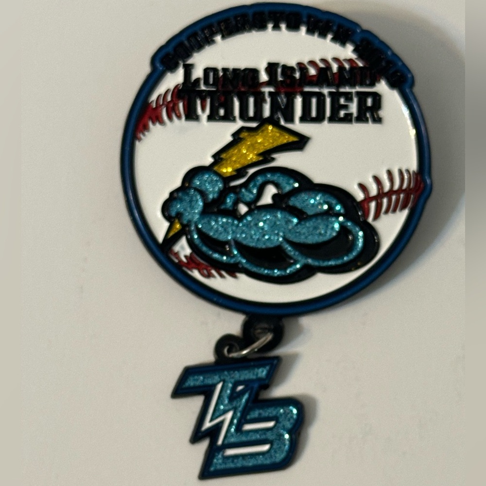 Cooperstown Dreams Park Trading Pin Long Island Thunder Baseball Team Charm 2019